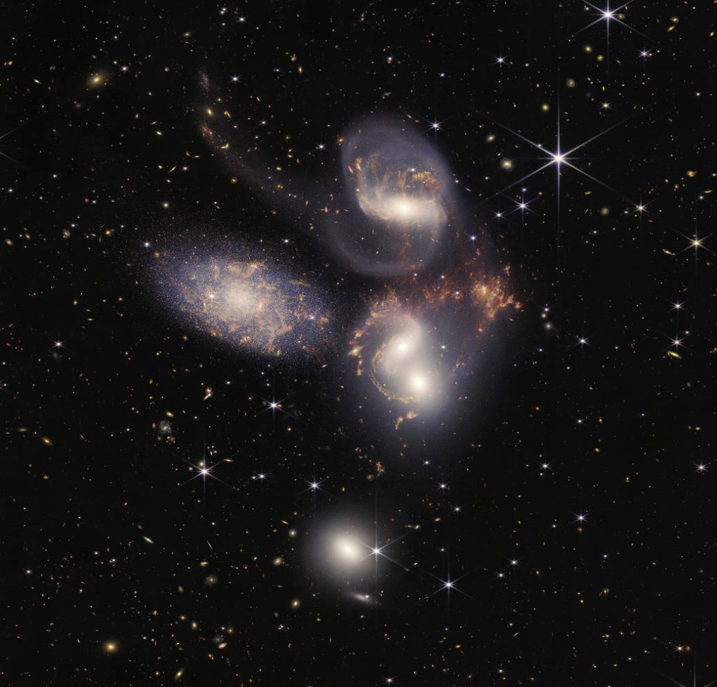 Five galaxies